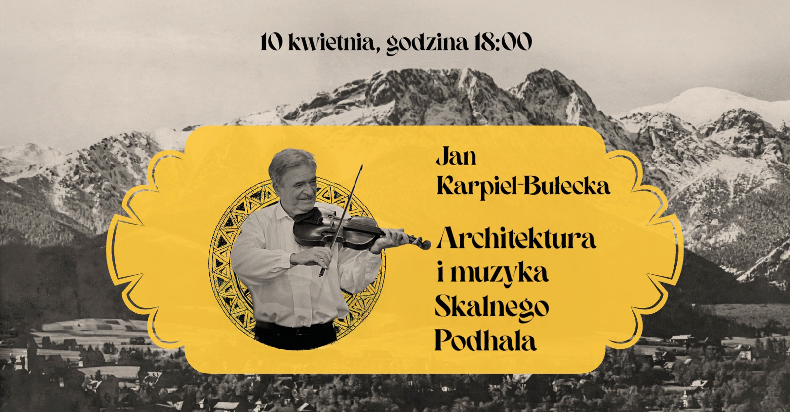 Baner informacyjny o spotkaniu